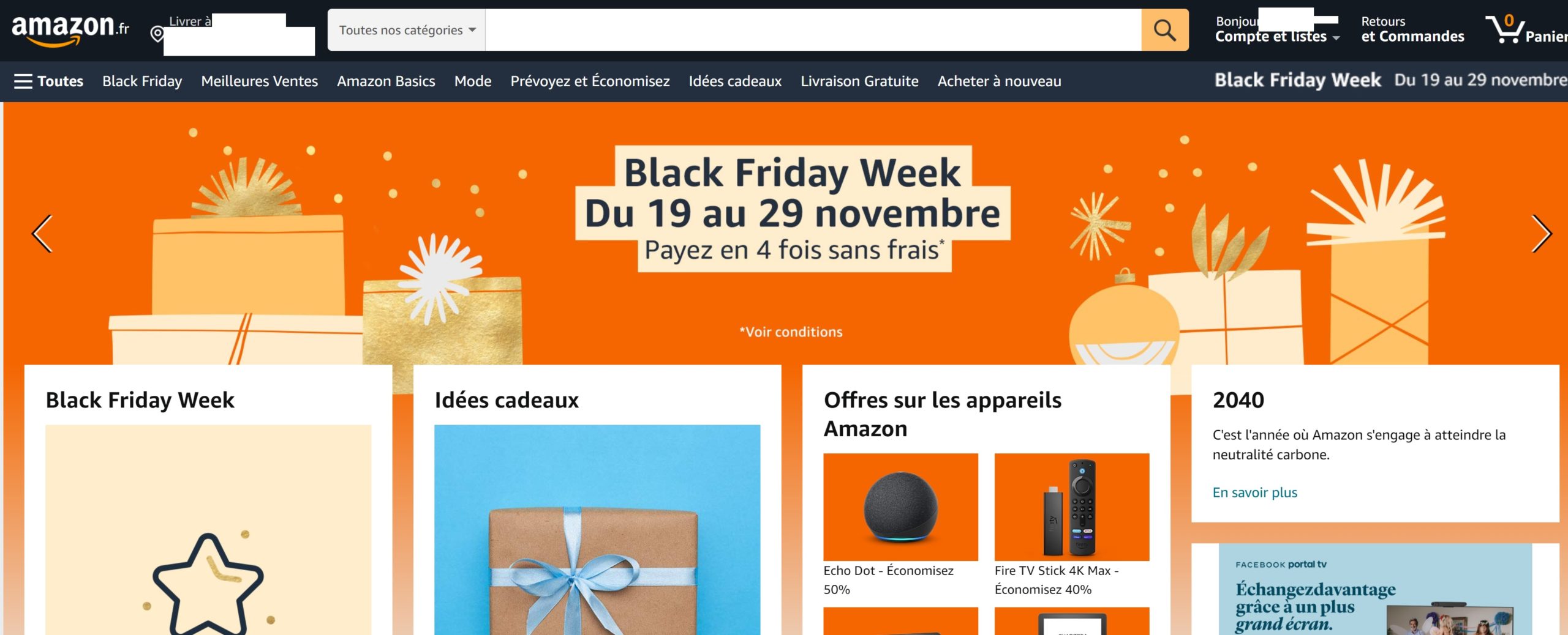 changer son mot de passe sur amazon