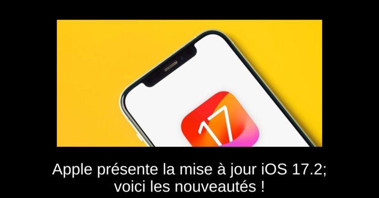 Apple présente la mise à jour iOS 17.2; voici les nouveautés !