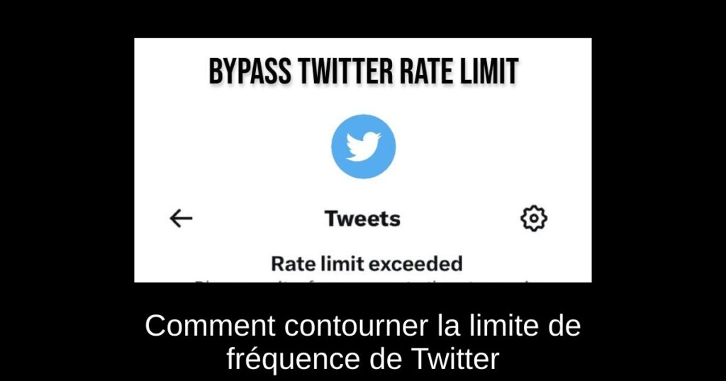Comment contourner la limite de fréquence de Twitter