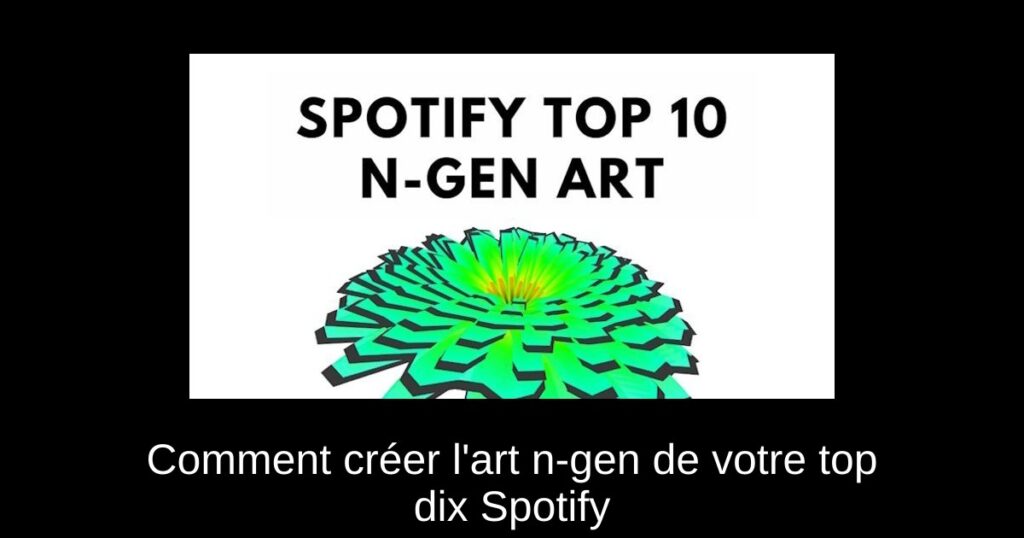 Comment créer l’art n-gen de votre top dix Spotify