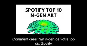 Comment créer l’art n-gen de votre top dix Spotify