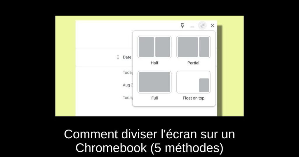 Comment diviser l’écran sur un Chromebook (5 méthodes)