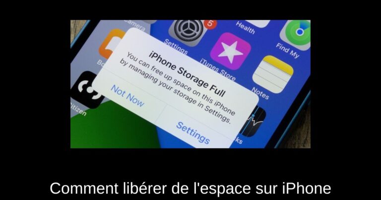 Comment libérer de l'espace sur iPhone