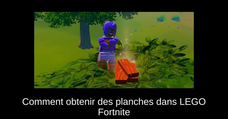 Comment obtenir des planches dans LEGO Fortnite