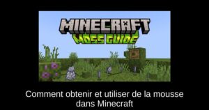 Comment obtenir et utiliser de la mousse dans Minecraft