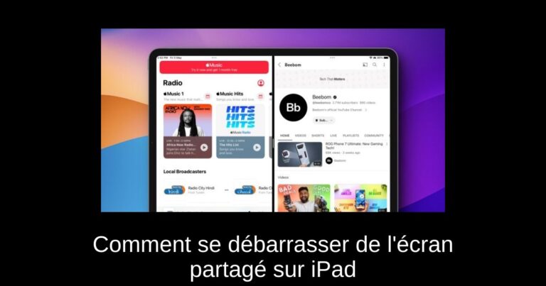 Comment se débarrasser de l'écran partagé sur iPad