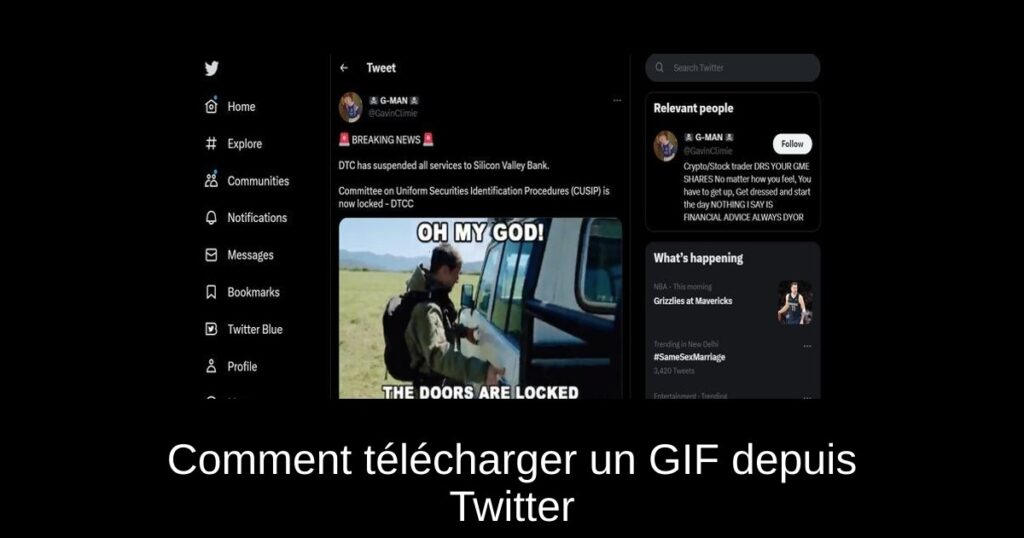 Comment télécharger un GIF depuis Twitter