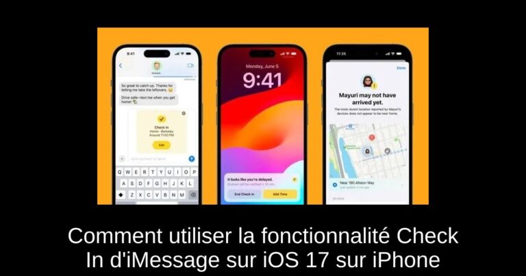 Comment utiliser la fonctionnalité Check In d'iMessage sur iOS 17 sur iPhone