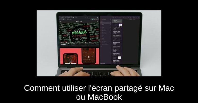Comment utiliser l'écran partagé sur Mac ou MacBook
