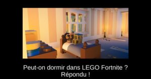 Peut-on dormir dans LEGO Fortnite ? Répondu !
