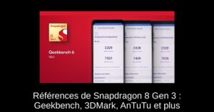 Références de Snapdragon 8 Gen 3 : Geekbench, 3DMark, AnTuTu et plus