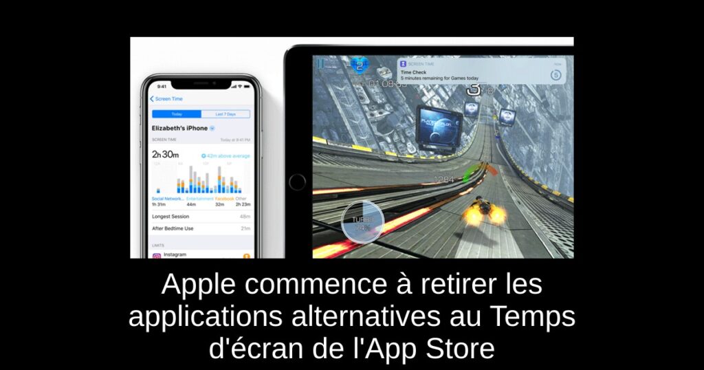 Apple commence à retirer les applications alternatives au Temps d’écran de l’App Store