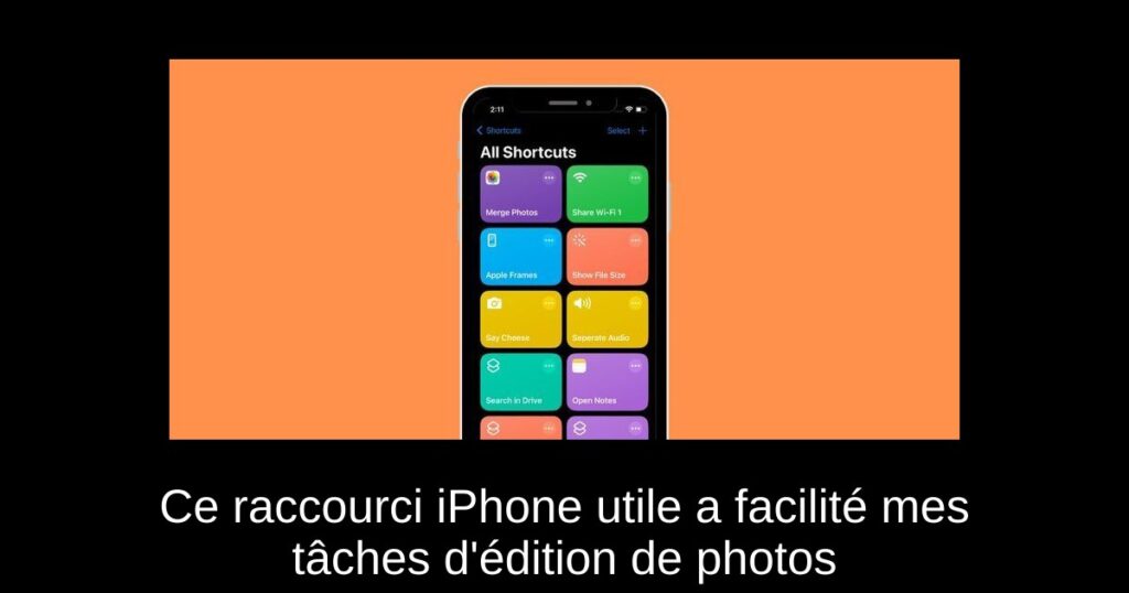 Ce raccourci iPhone utile a facilité mes tâches d’édition de photos