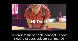 Cet ordinateur portable concept Lenovo s’ouvre et vous suit sur commande