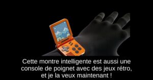 Cette montre intelligente est aussi une console de poignet avec des jeux rétro, et je la veux maintenant !