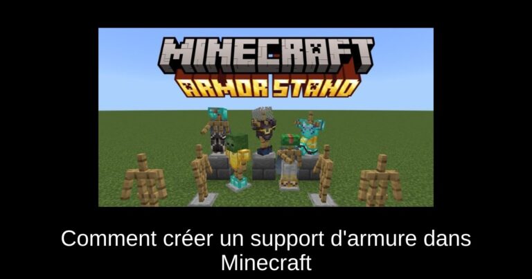 Comment créer un support d'armure dans Minecraft
