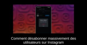 Comment désabonner massivement des utilisateurs sur Instagram