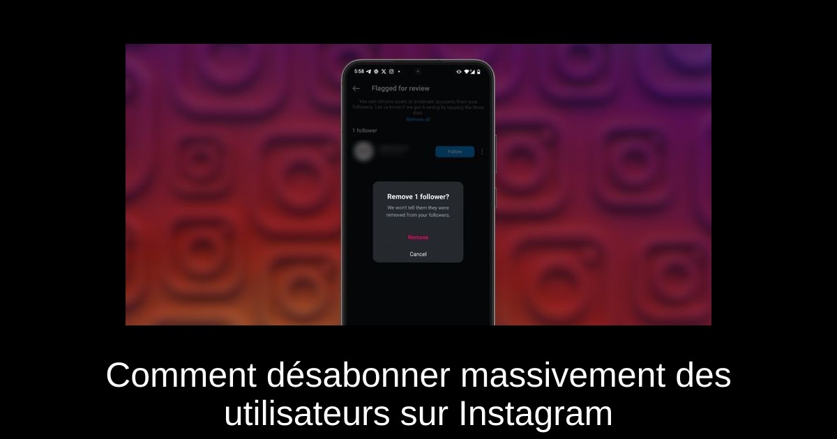 Comment désabonner massivement des utilisateurs sur Instagram
