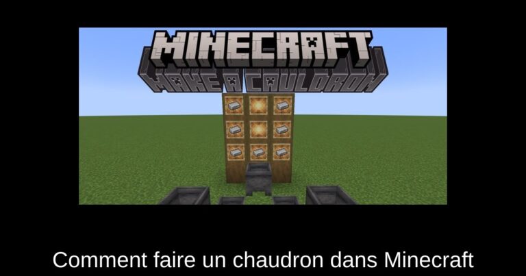 Comment faire un chaudron dans Minecraft