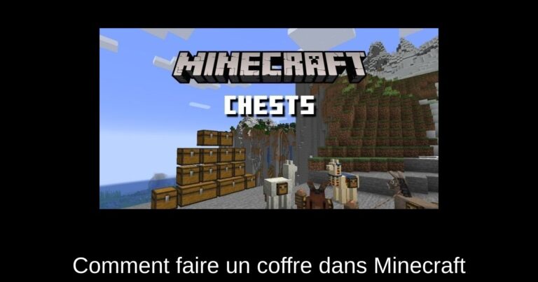 Comment faire un coffre dans Minecraft