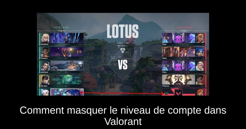 Comment masquer le niveau de compte dans Valorant