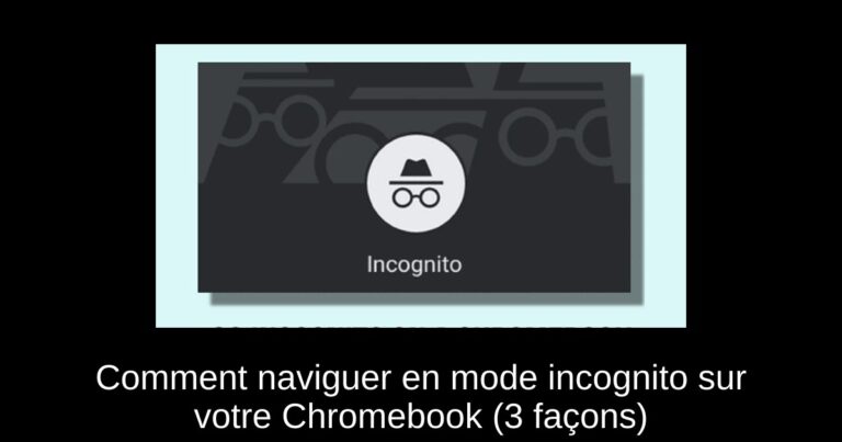 Comment naviguer en mode incognito sur votre Chromebook (3 façons)