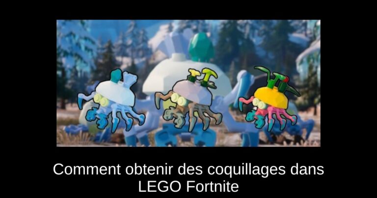 Comment obtenir des coquillages dans LEGO Fortnite