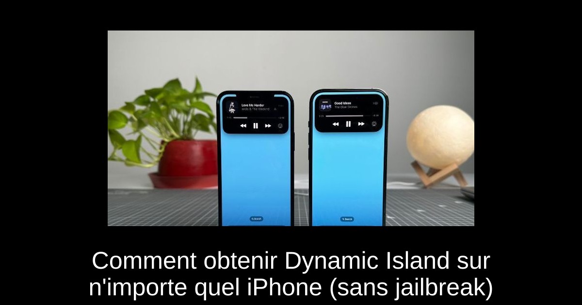Comment obtenir Dynamic Island sur n'importe quel iPhone (sans jailbreak)