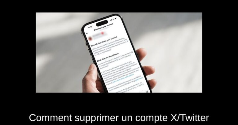 Comment supprimer un compte X/Twitter