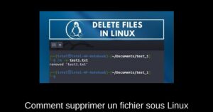 Comment supprimer un fichier sous Linux