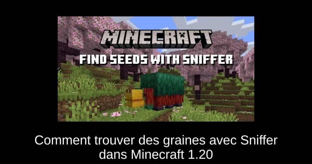Comment trouver des graines avec Sniffer dans Minecraft 1.20