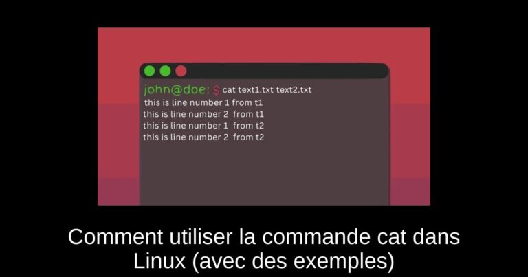 Comment utiliser la commande cat dans Linux (avec des exemples)