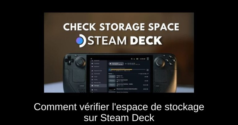 Comment vérifier l'espace de stockage sur Steam Deck