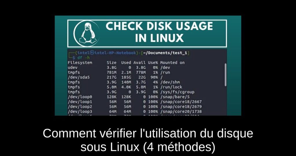 Comment vérifier l&rsquo;utilisation du disque sous Linux (4 méthodes)