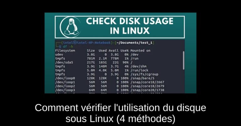 Comment vérifier l'utilisation du disque sous Linux (4 méthodes)