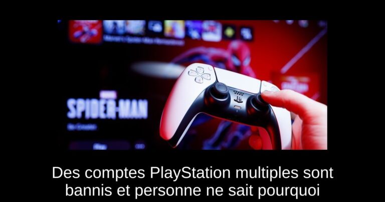 Des comptes PlayStation multiples sont bannis et personne ne sait pourquoi