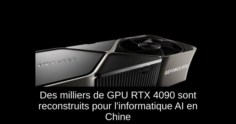 Des milliers de GPU RTX 4090 sont reconstruits pour l'informatique AI en Chine