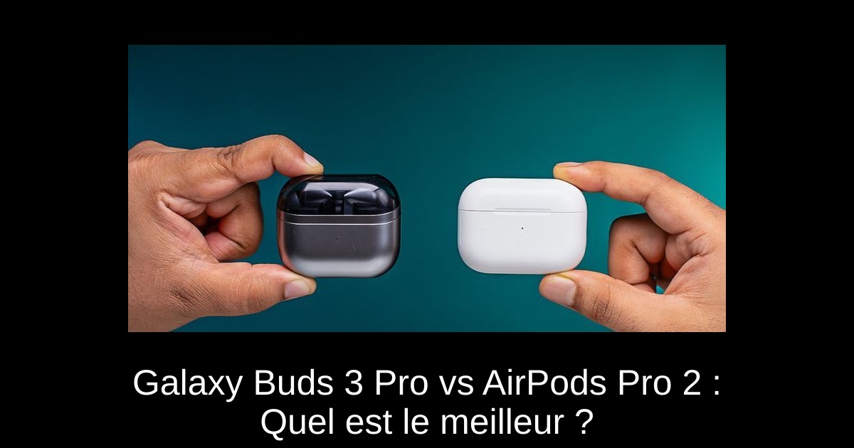 Galaxy Buds 3 Pro vs AirPods Pro 2 : Quel est le meilleur ?