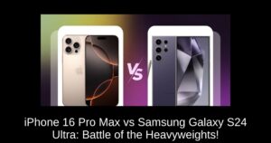 iPhone 16 Pro Max vs Samsung Galaxy S24 Ultra: Battle of the Heavyweights!