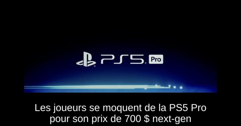 Les joueurs se moquent de la PS5 Pro pour son prix de 700 $ next-gen