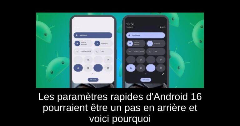 Les paramètres rapides d'Android 16 pourraient être un pas en arrière et voici pourquoi