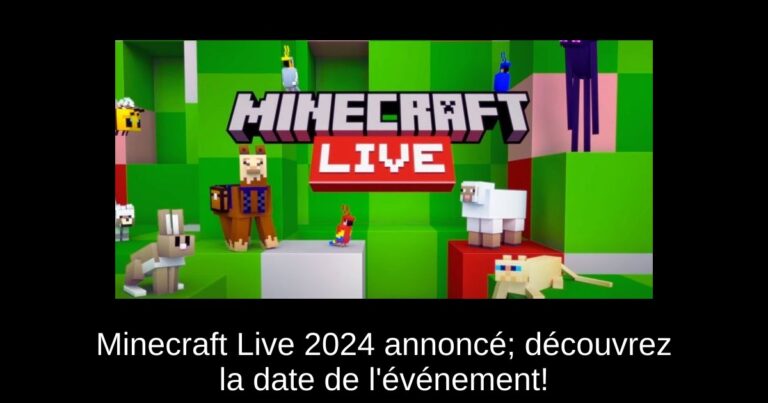 Minecraft Live 2024 annoncé; découvrez la date de l'événement!