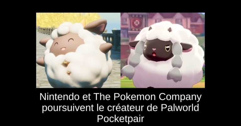 Nintendo et The Pokemon Company poursuivent le créateur de Palworld Pocketpair