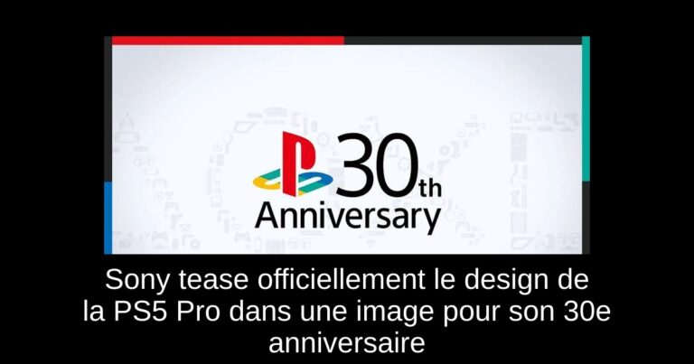 Sony tease officiellement le design de la PS5 Pro dans une image pour son 30e anniversaire