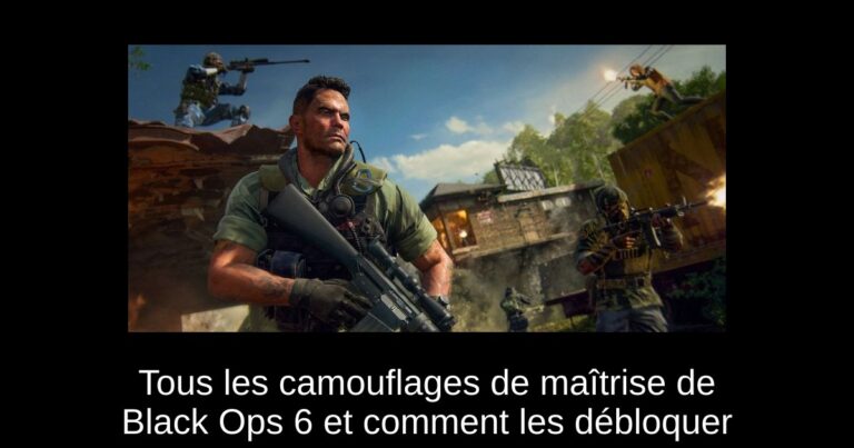 Tous les camouflages de maîtrise de Black Ops 6 et comment les débloquer