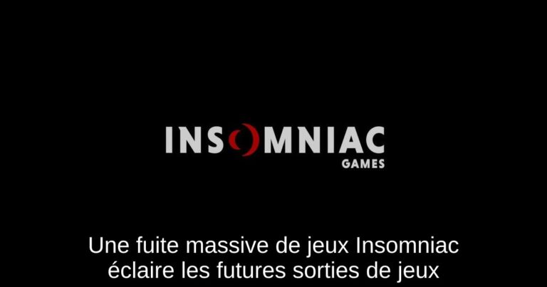 Une fuite massive de jeux Insomniac éclaire les futures sorties de jeux