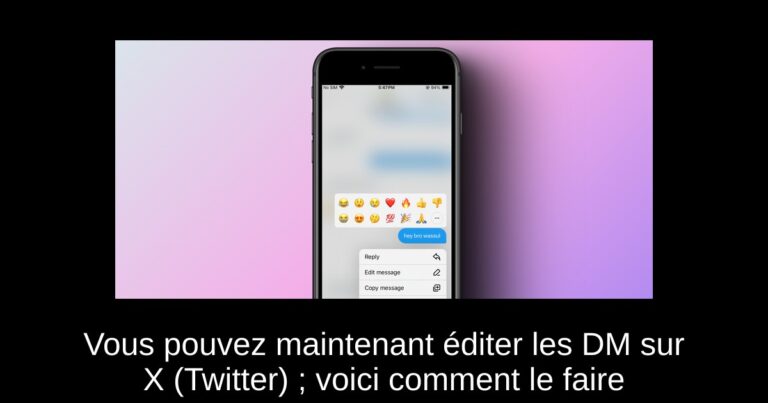 Vous pouvez maintenant éditer les DM sur X (Twitter) ; voici comment le faire