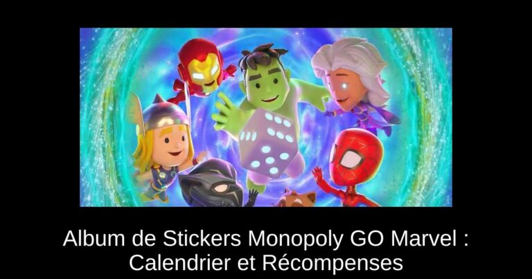 Album de Stickers Monopoly GO Marvel : Calendrier et Récompenses
