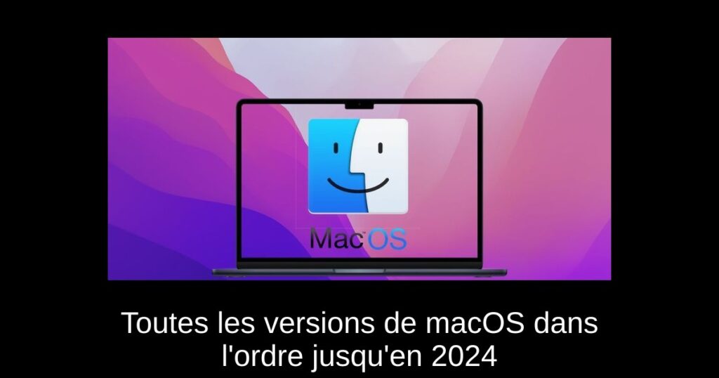 Toutes les versions de macOS dans l&rsquo;ordre jusqu&rsquo;en 2024