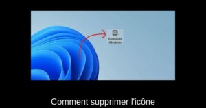 Comment supprimer l&rsquo;icône “En savoir plus sur cette image” dans Windows 11